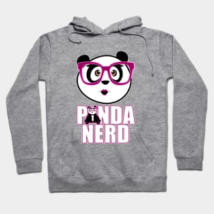 Panda Nerd Girl - Purple Hoodie